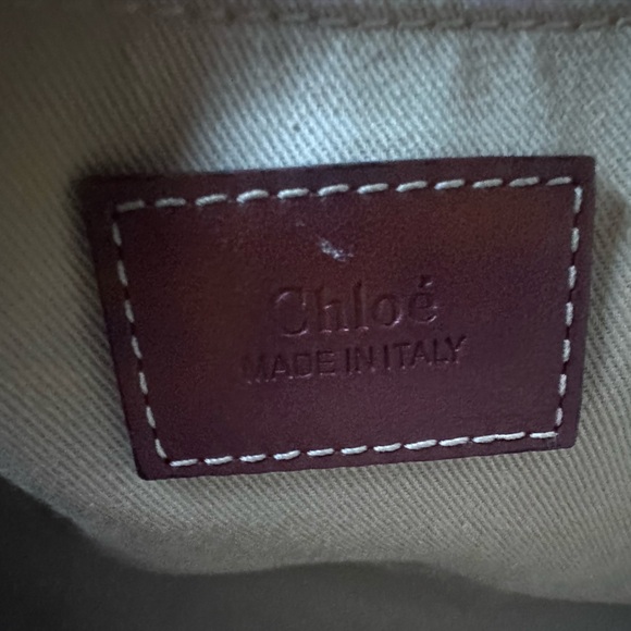 Chloè Medium Tote Bag Woody Canvas - Picture 6 of 9